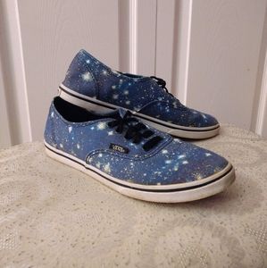 Vans Blue Galaxy Sneakers Size 8.5